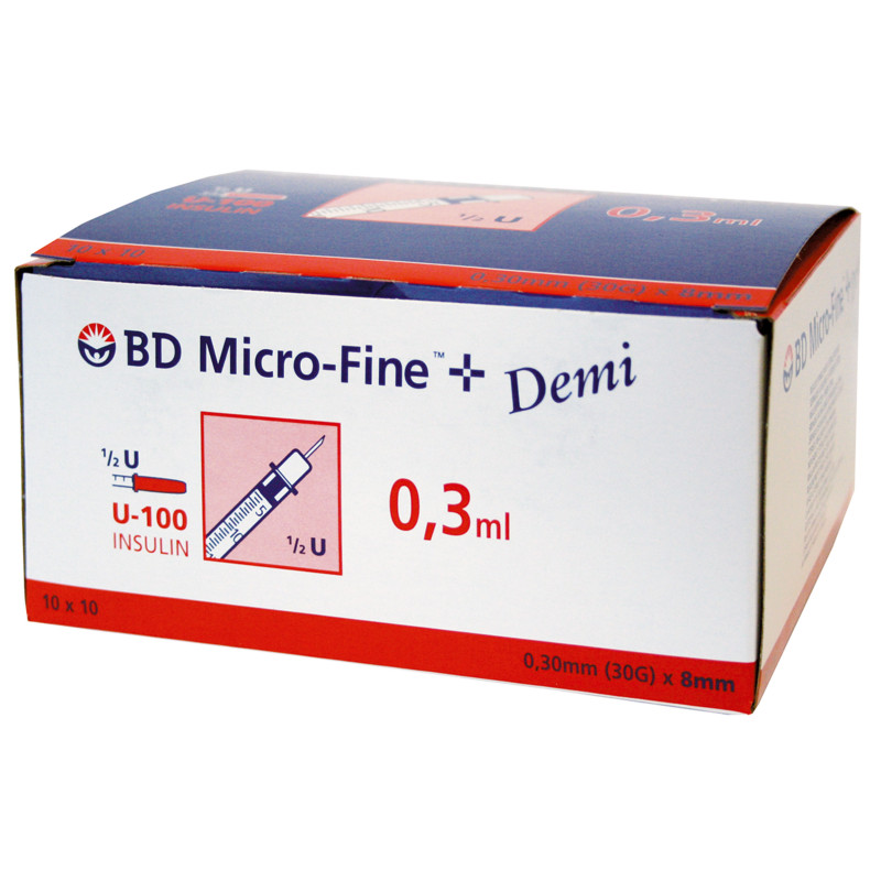 Seringue à insuline Becton Dickinson BD MicroFine