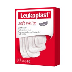 Pansements Leukoplast Soft White - Assortiment de 30