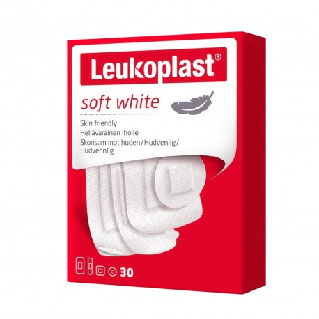 Pansements Leukoplast Soft White - Assortiment de 30