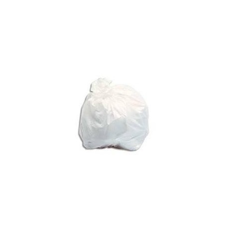 Sac poubelle blanc haute densité 20L 13µ rouleau de 50 sacs