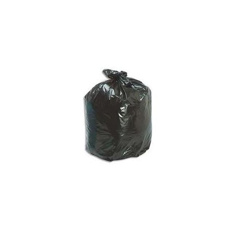 Sacs poubelle avec liens coulissants - 30 litres - noirs - 25