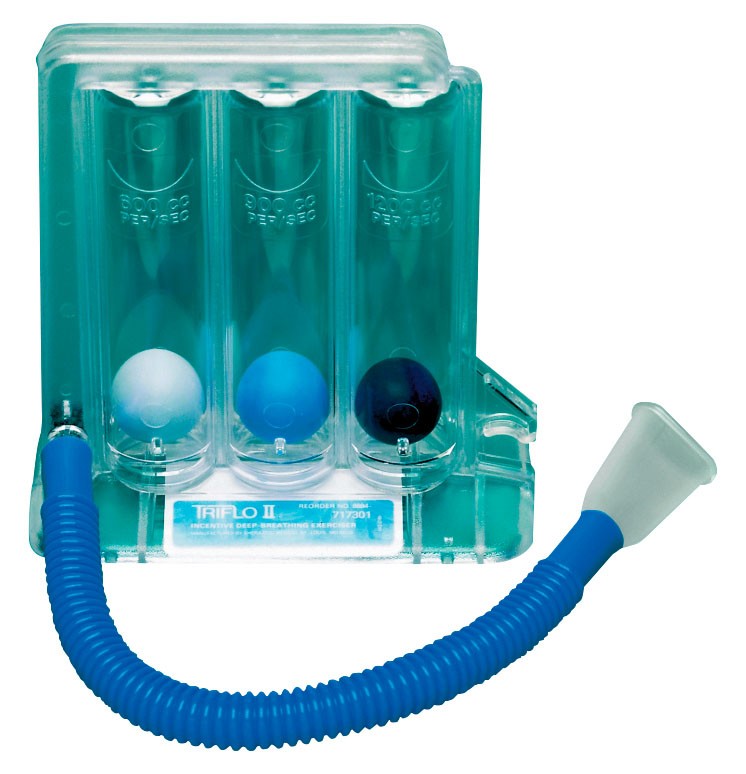 Spiromètre incitatif d'entraînement Respiprogram Triflo 2