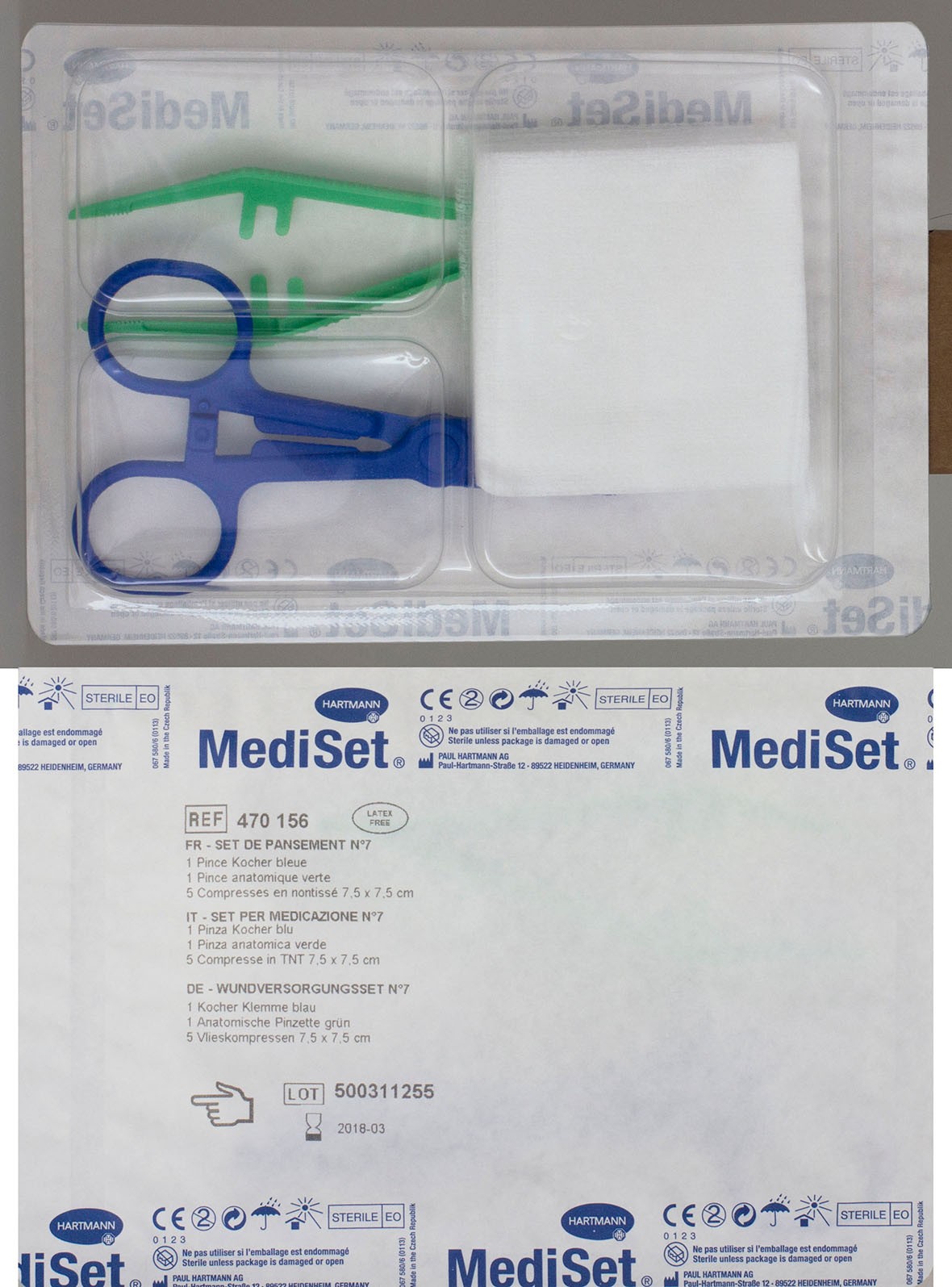 Set de pansement Mediset n°7 Hartmann - LD Medical