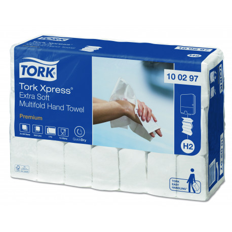 Essuie-mains enchevêtrés TORK PREMIUM 2 plis x 2 100 formats